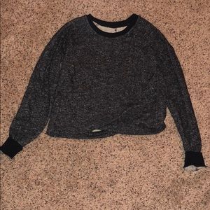 Fabletics heathered grey workout sweater